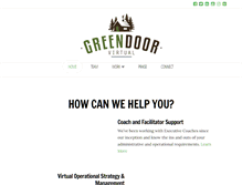 Tablet Screenshot of greendoorvirtual.com